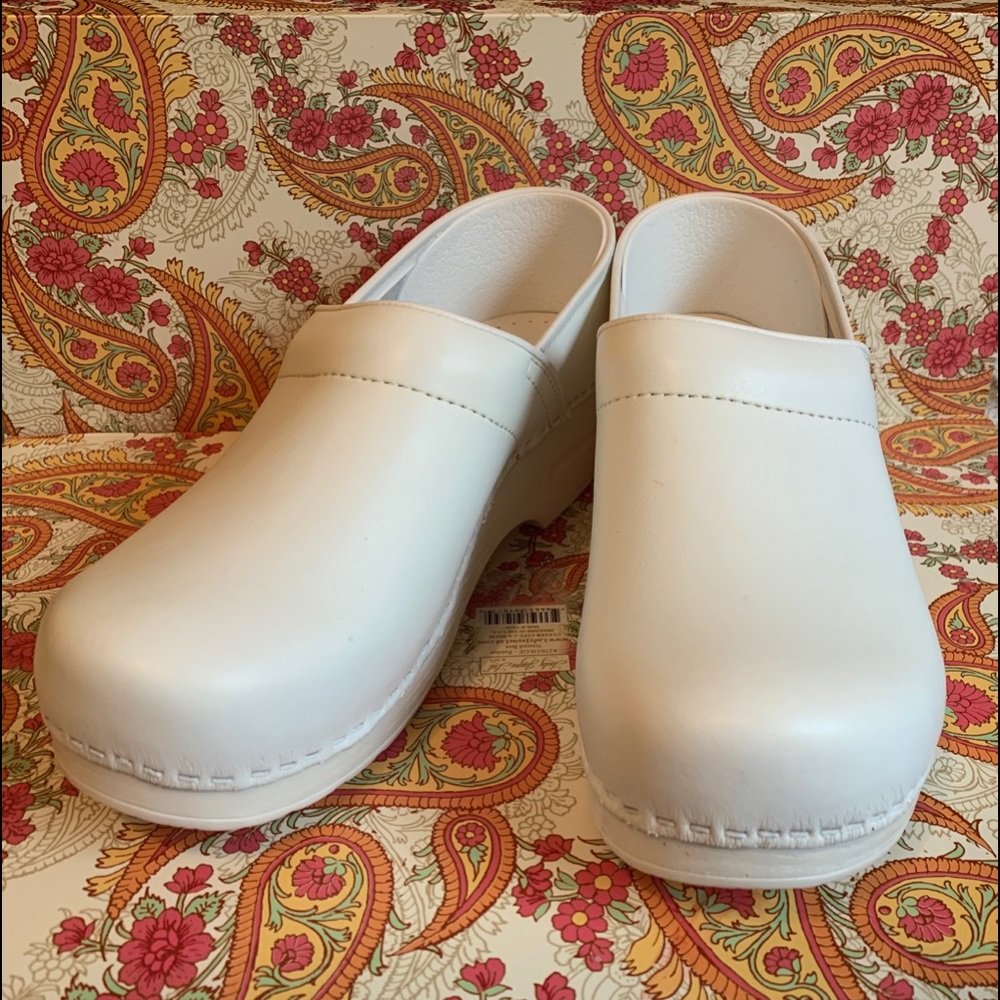 Dansko shoes in white